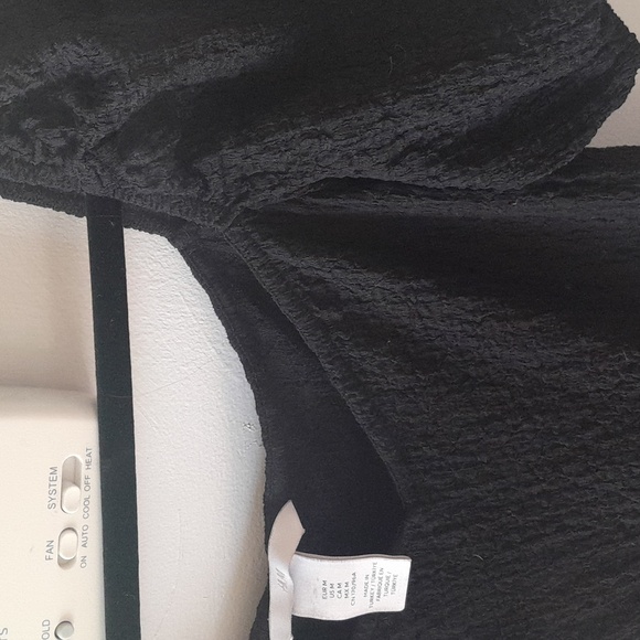 Textured Black Dress - Picture 2 of 3